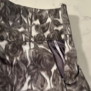 J. Crew A-Line Skirt in Black Floral